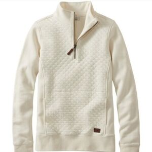 L.L. Bean Women's Quilted Quarter-Zip Pullover, XS Petite